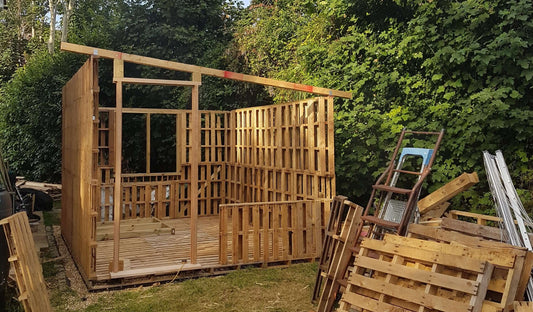 home build pottery studio