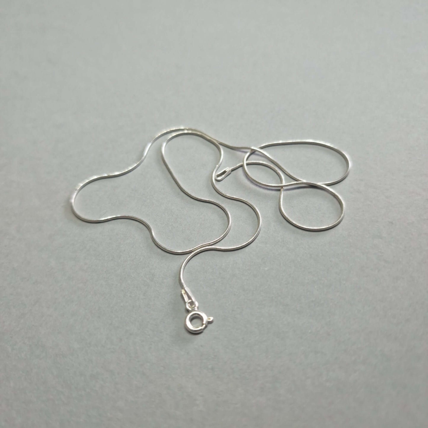 Sterling silver snake chain necklace