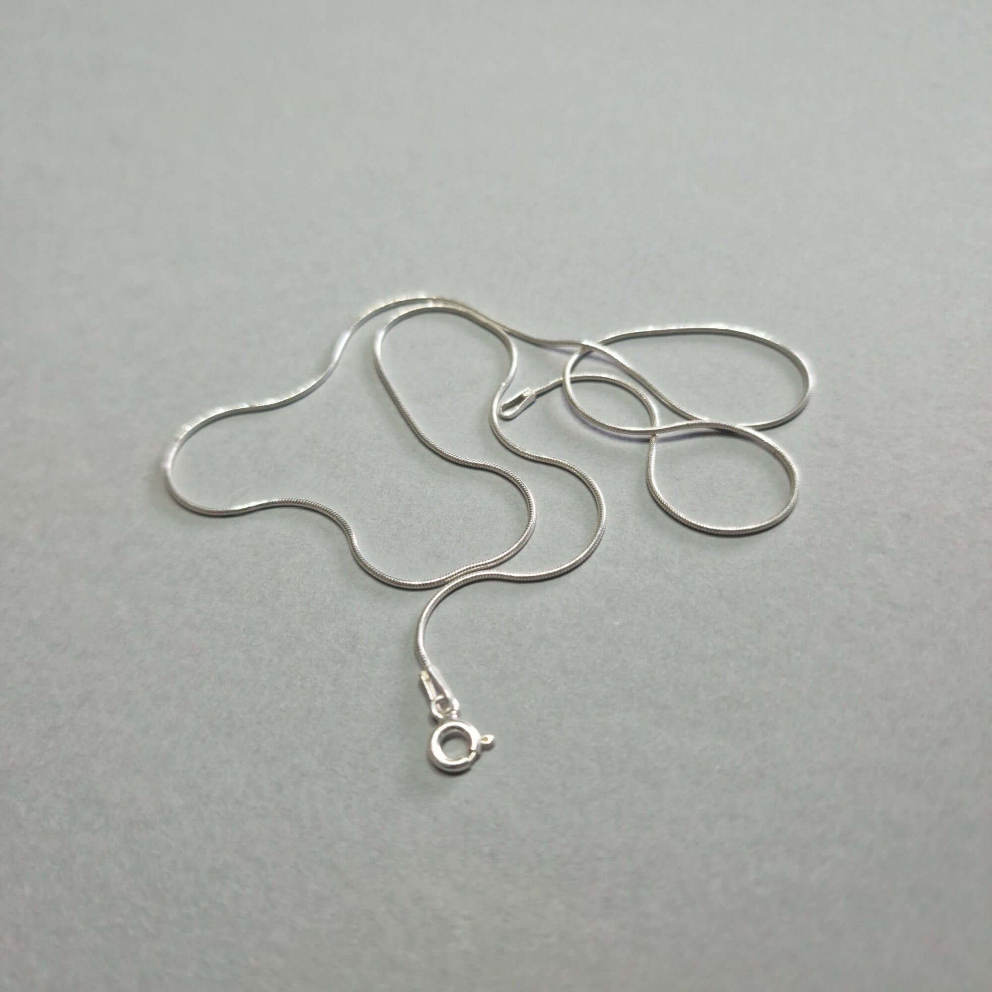Sterling silver snake chain necklace